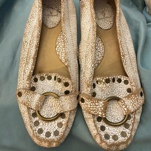Used Frye Reagan Motto Ring Flats